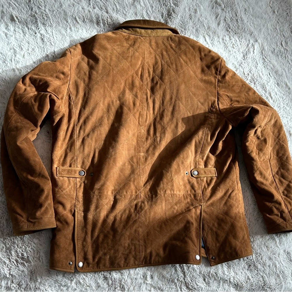 Peter Millar Goatskin suede field coat. - Picture 6 of 11